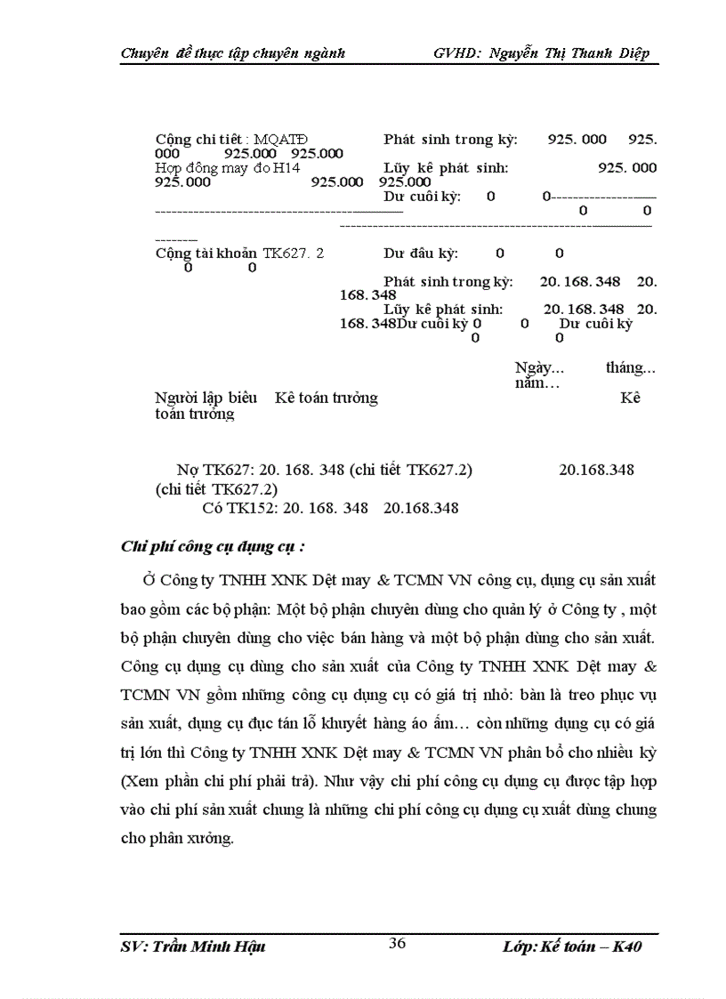 image for page Hoàn thiện kế toán tập hợp chi phí sản xuất và tính giá thành sản phẩm tại Công ty TNHH XNK Dệt May & TCMN Việt Nam