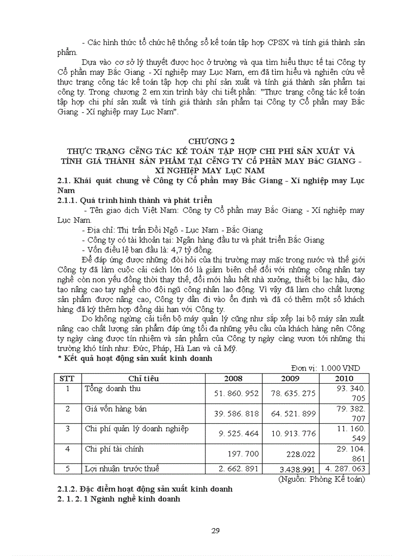 image for page Hoàn thiện cụng tỏc kế toỏn tập hợp chi phí sản xuất và tớnh giá thành sản phẩm tại Cụng ty Cổ phần may Bắc Giang - Xớ nghiệp may Lục Nam