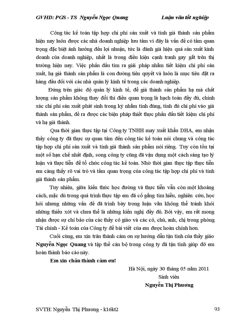 image for page Hoàn thiện kế toán chi phí sản xuất và tính giá thành sản phẩm tại Công ty TNHH may xuất khẩu DHA