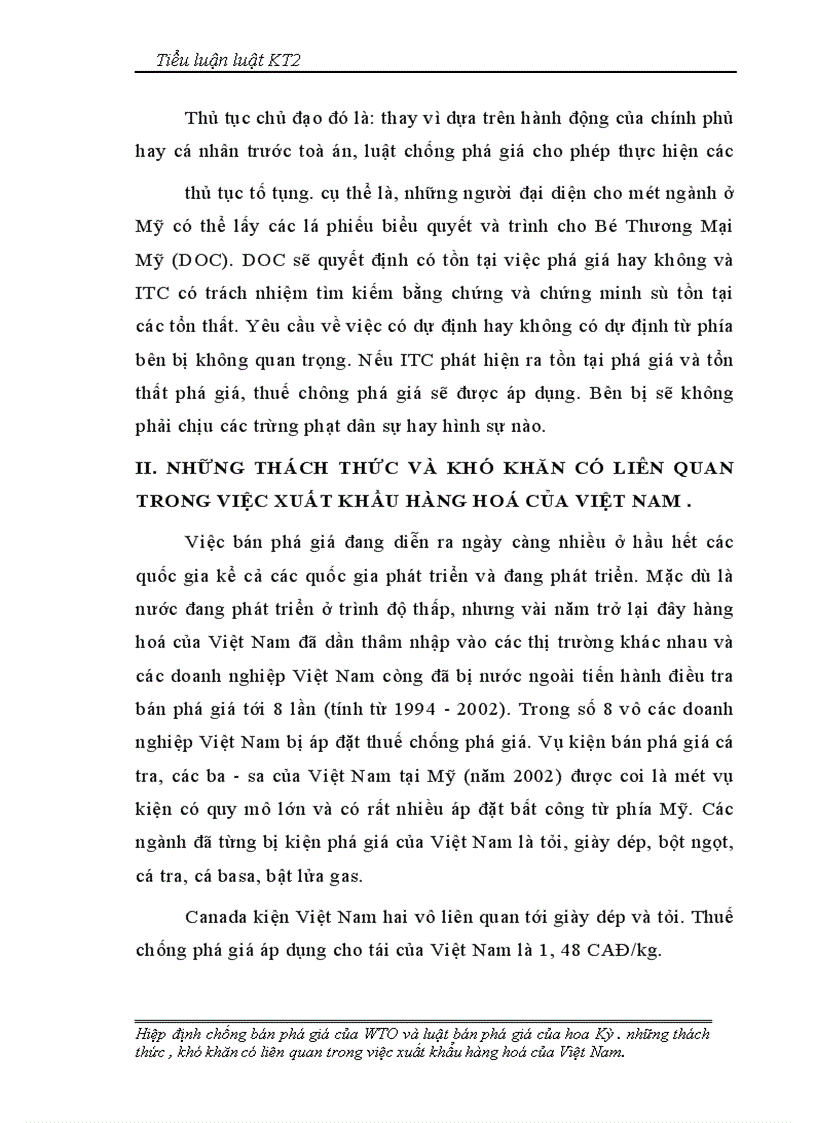 image for page Hiệp định chống bán phá giá của WTO và luật bán phá giá của hoa Kỳ . những thách thức , khó khăn có liên quan trong việc xuất khẩu hàng hoá của Việt Nam.