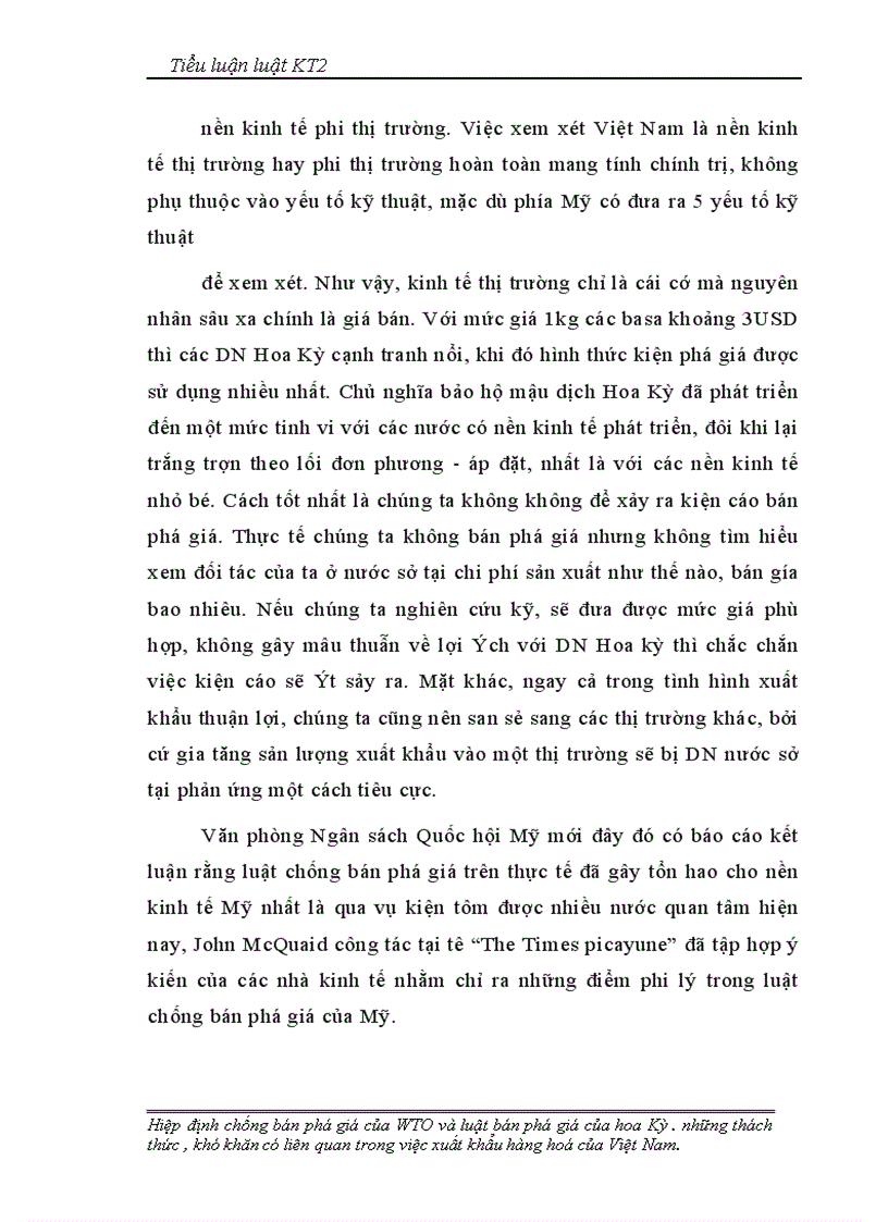 image for page Hiệp định chống bán phá giá của WTO và luật bán phá giá của hoa Kỳ . những thách thức , khó khăn có liên quan trong việc xuất khẩu hàng hoá của Việt Nam.