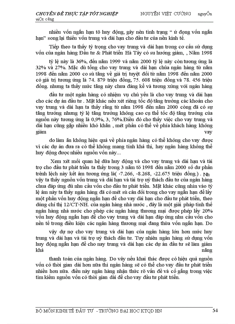 image for page Một số giải pháp nhằm tăng cường khả năng huy động vốn và sử dụng vốn cho đầu tư phát triển tại ngân hàng đầu tư phát triển Hà Tây.