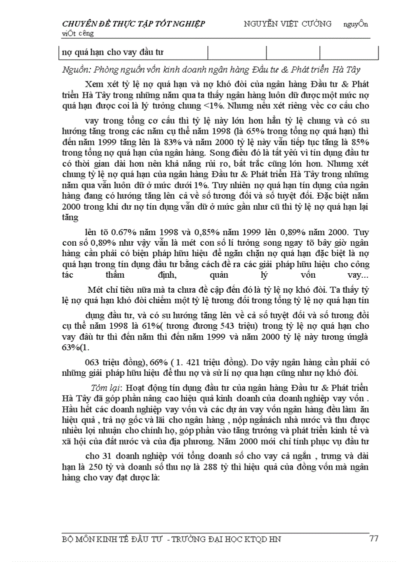 image for page Một số giải pháp nhằm tăng cường khả năng huy động vốn và sử dụng vốn cho đầu tư phát triển tại ngân hàng đầu tư phát triển Hà Tây.