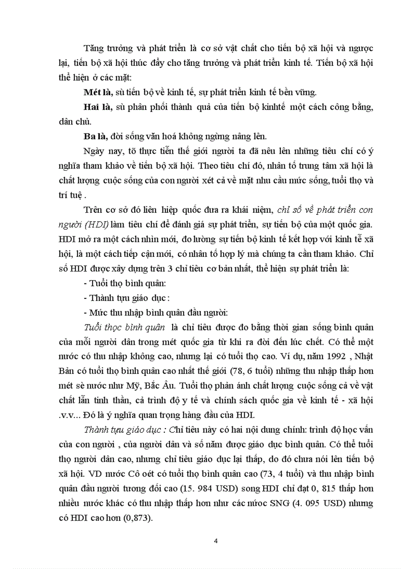image for page Mối quanhệ giữa sự tăng trưởng kinh tế với tiến bộ xã hội