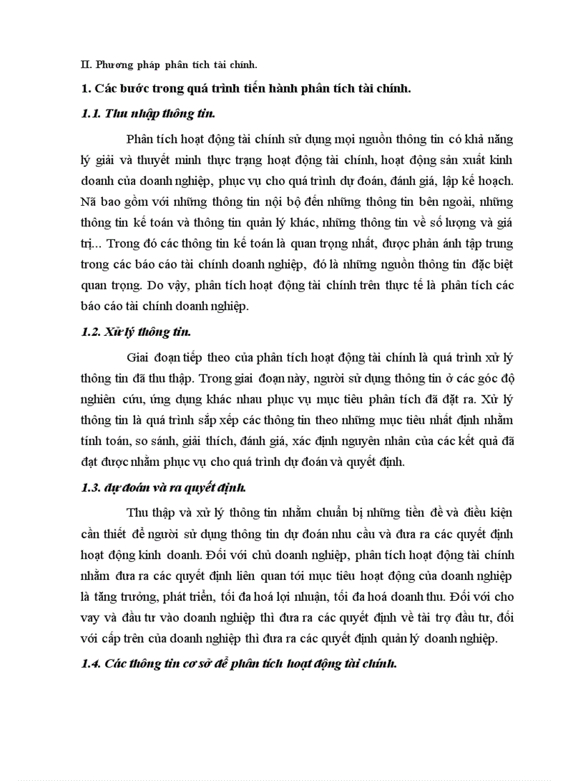 image for page Phân tích tài chính – Phương pháp phân tích tài chính – tình hình tài chính và Hiệu quả tài chính qua phân tích tài chính