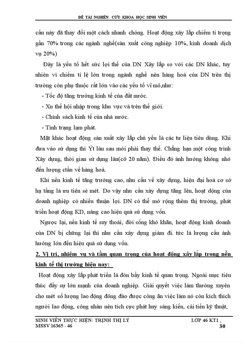 image for page Iải pháp nâng cao hiệu quả sử dụng vốn trong công ty xây lắp áp dụng trong nền kinh tế thị trường hiện nay.