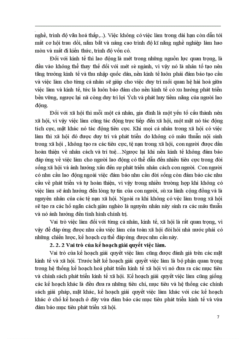 image for page Việc làm và kế hoạch giải quyết việc làm trong kế hoạch phát triển kinh tế- xã hội