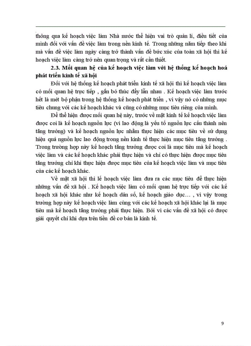 image for page Việc làm và kế hoạch giải quyết việc làm trong kế hoạch phát triển kinh tế- xã hội