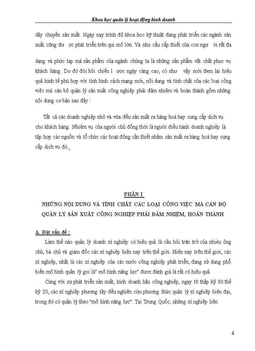 image for page Những nội dung và tính chất các loại công việc mà cán bộ quản lý sản xuất công nghiệp phải đảm nhiệm, hoàn thành