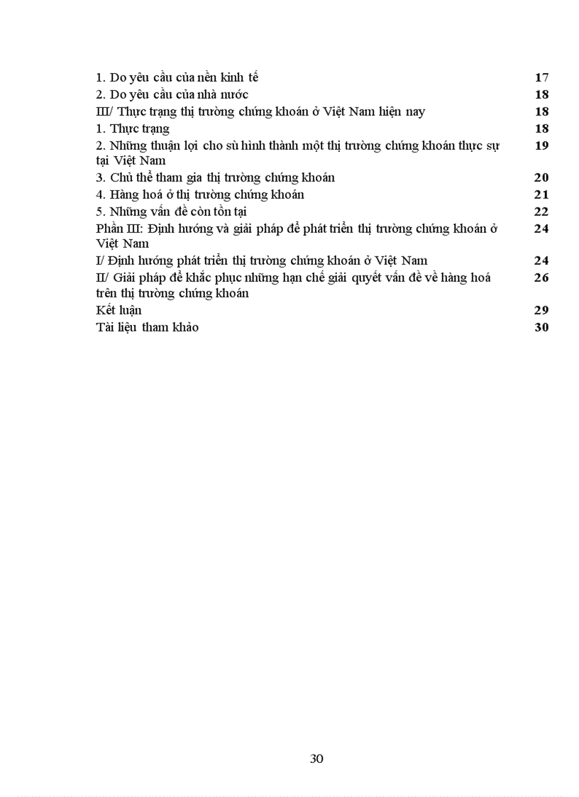 image for page Vai trò của thị trường chứng khoán đối với nền kinh tế Việt Nam Phần I