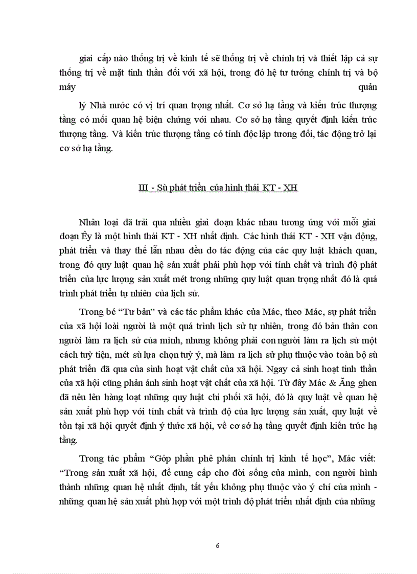 image for page Phân tích luận điểm của Mác “Tôi coi sự phát triển của hình thái Kinh tế - Xã hội là quá trình lịch sử tự nhiên”