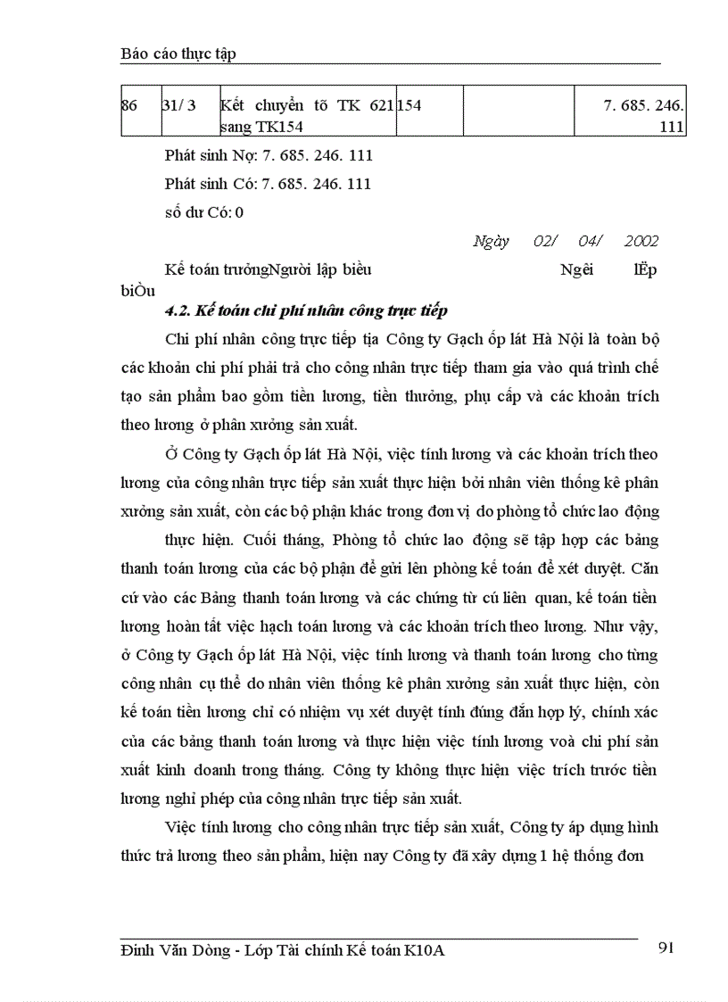 image for page Tổ chức công tác kế toán chi phí sản xuất và tính giá thành sản phẩm tại công ty Gạch ốp lát Hà Nội