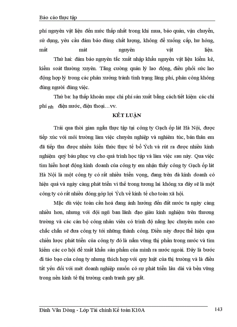 image for page Tổ chức công tác kế toán chi phí sản xuất và tính giá thành sản phẩm tại công ty Gạch ốp lát Hà Nội