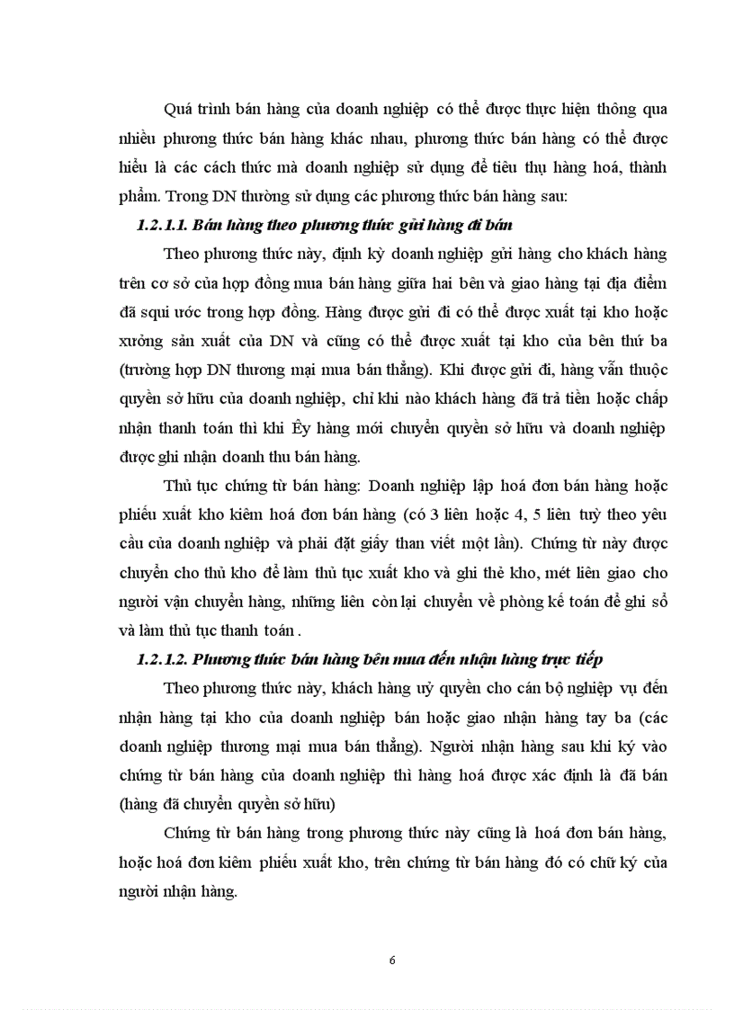 image for page Lý luận chung về kế toán bán hàng và xác định kết quả bán hàng trong các doanh nghiệp