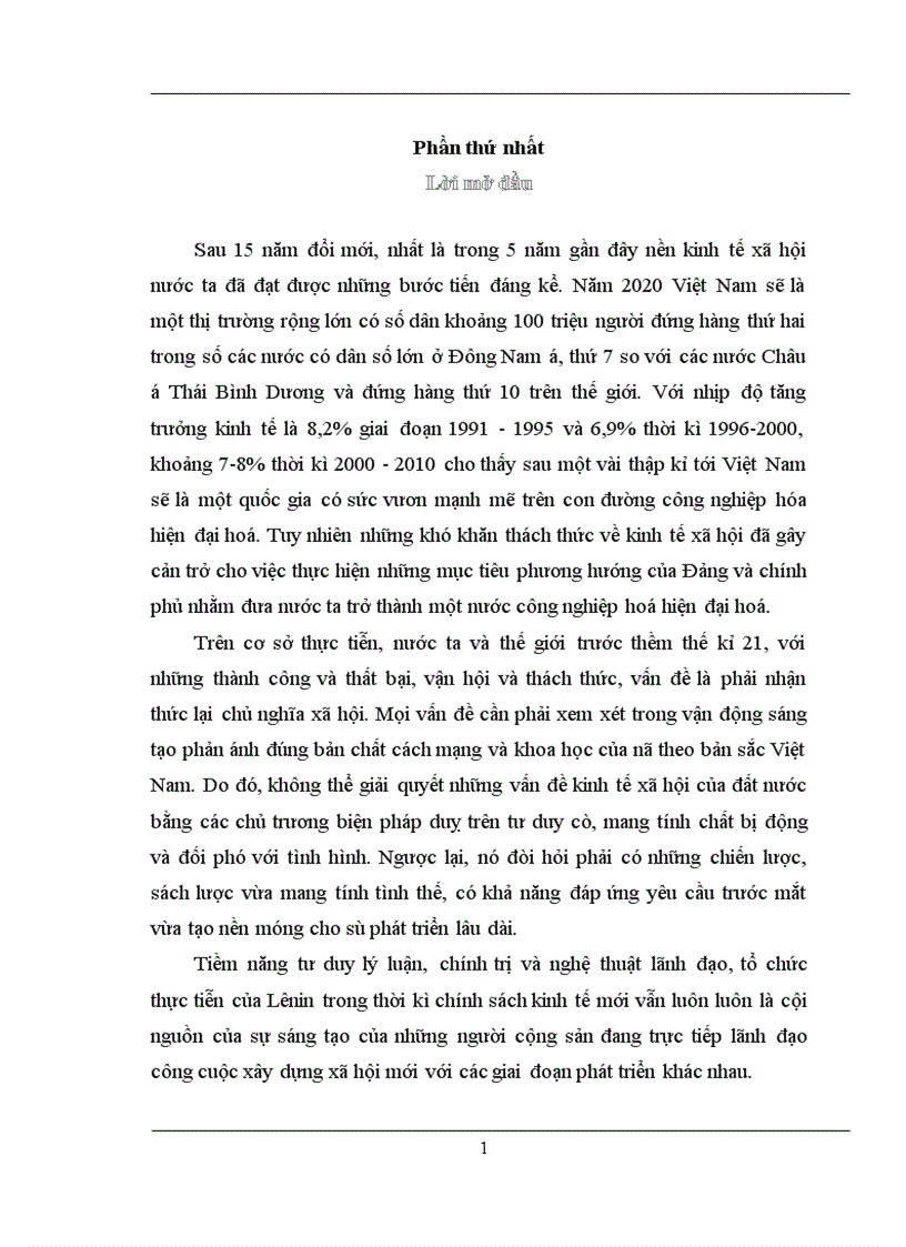 image for page Chính sách kinh tế mới của Lênin và sự vận dụng nó ở Việt Nam mà chủ yếu là thông qua sự phân tích khoa học của Đảng và những đường lối chính sách đổi mới sáng tạo của Nhà nước ta