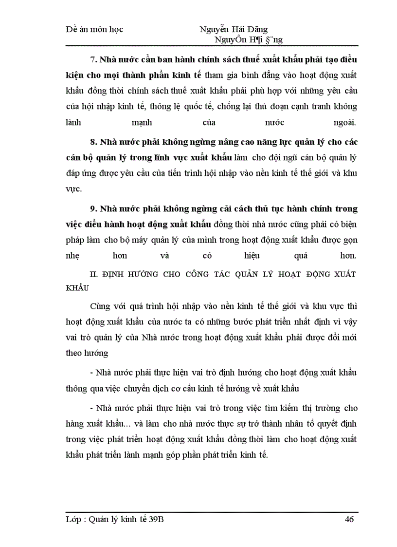 image for page Vai trò quản lý nhà nước đối với hoạt động xuất khẩu