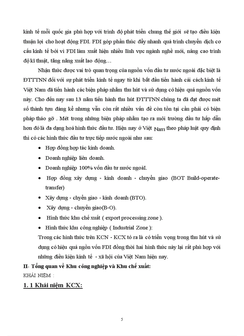 image for page Lý luận chung về đầu tư trực tiếp nước ngoàI, khu công nghiệp và khu chế xuất