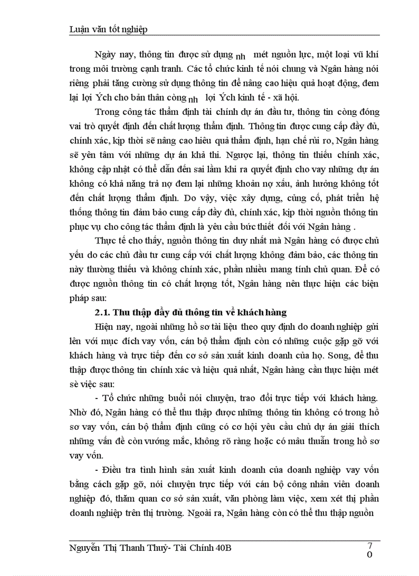 image for page Một số giải pháp nhằm nâng cao chất lượng thẩm định tài chính dự án đầu tư tại Ngân hàng Công thương Cầu Giấy