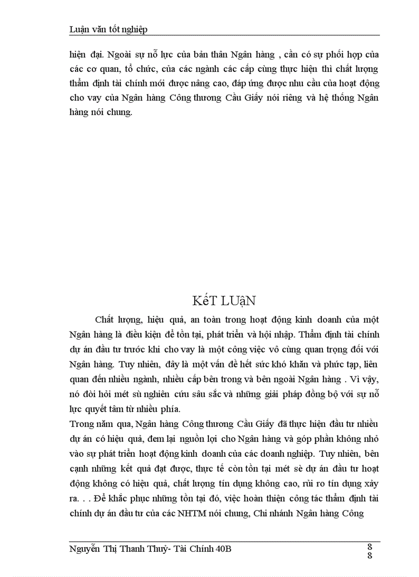image for page Một số giải pháp nhằm nâng cao chất lượng thẩm định tài chính dự án đầu tư tại Ngân hàng Công thương Cầu Giấy
