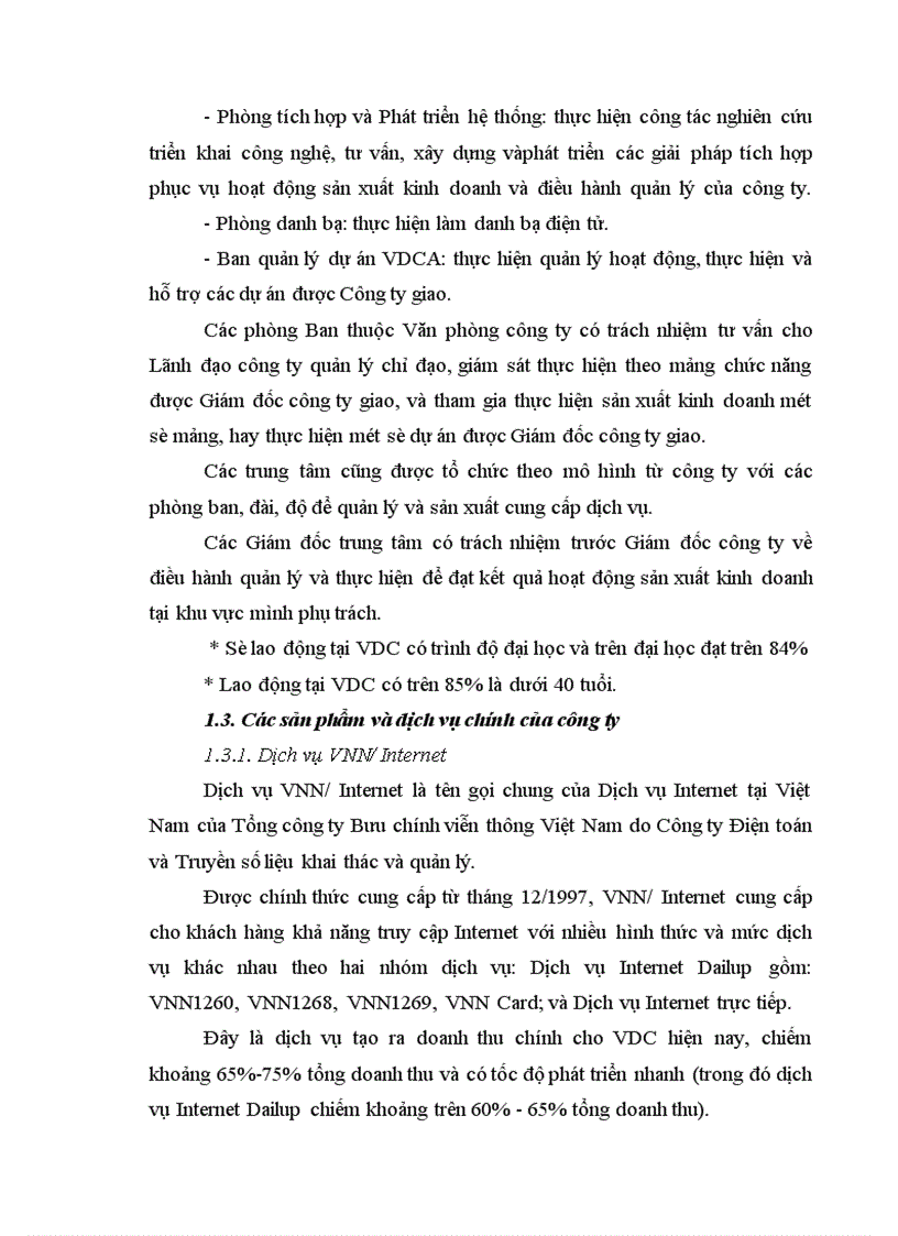 image for page Phân tích thực trạng hoạt động kinh doanh dịch vụ Internet ở công ty điện toán và truyền số liệu - VDC