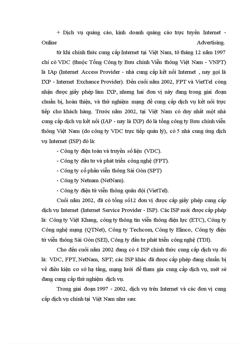image for page Phân tích thực trạng hoạt động kinh doanh dịch vụ Internet ở công ty điện toán và truyền số liệu - VDC