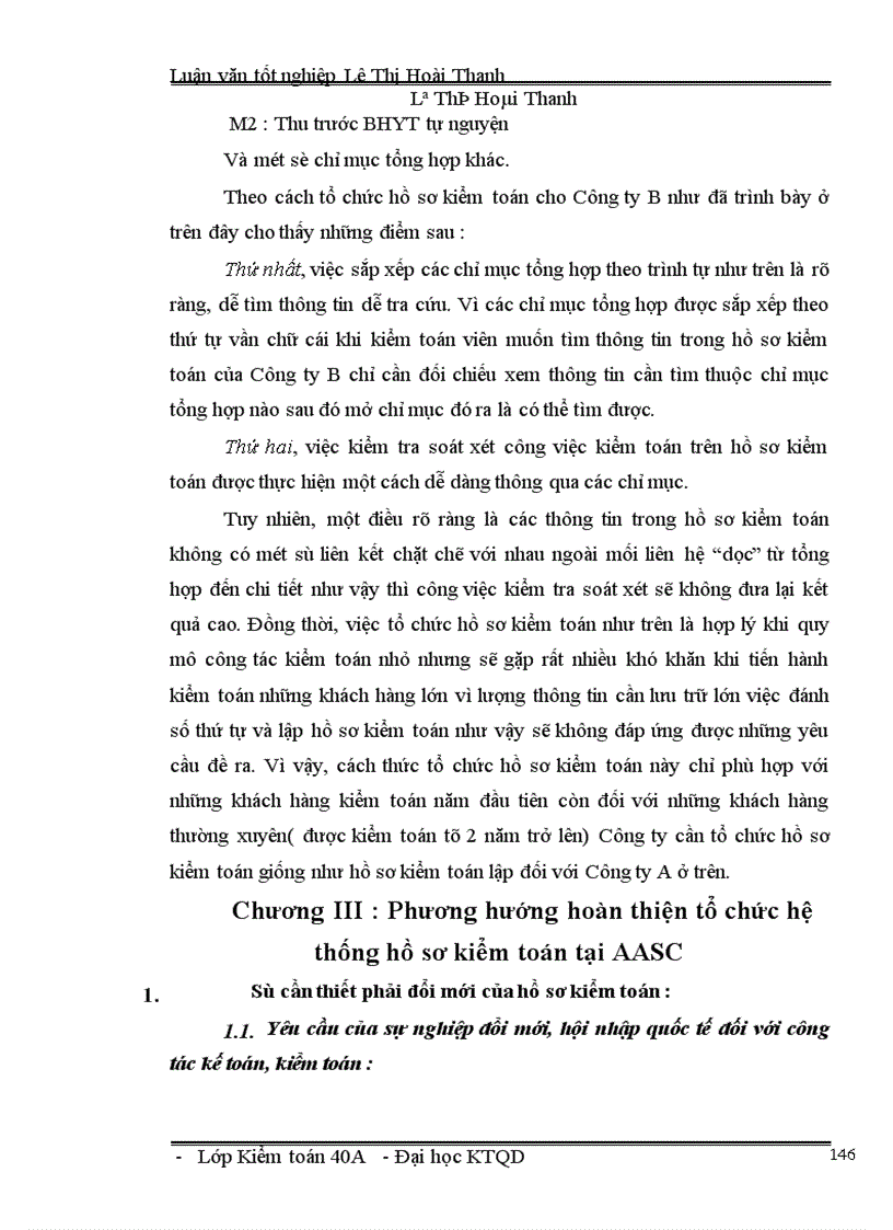image for page Tổ chức hệ thống hồ sơ kiểm toán trong kiểm toán báo cáo tài chính tại Công ty Dịch vụ tư vấn tài chính, kế toán và kiểm toán