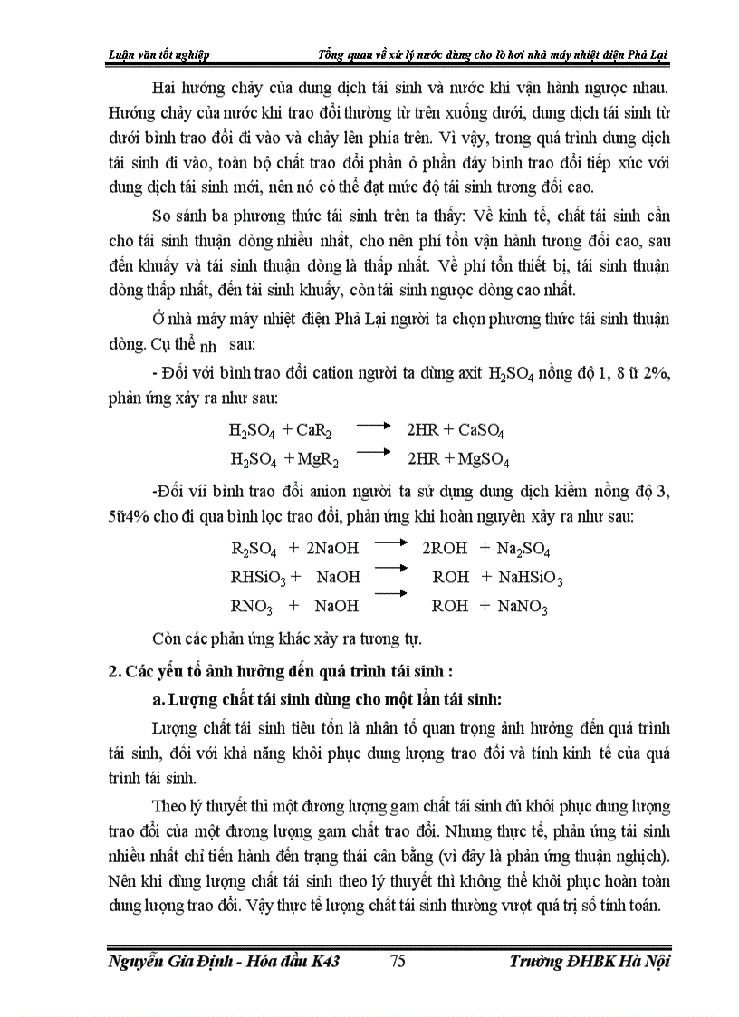 image for page Xử lý nước dùng cho lò hơi nhà máy nhiệt điện Phả Lại