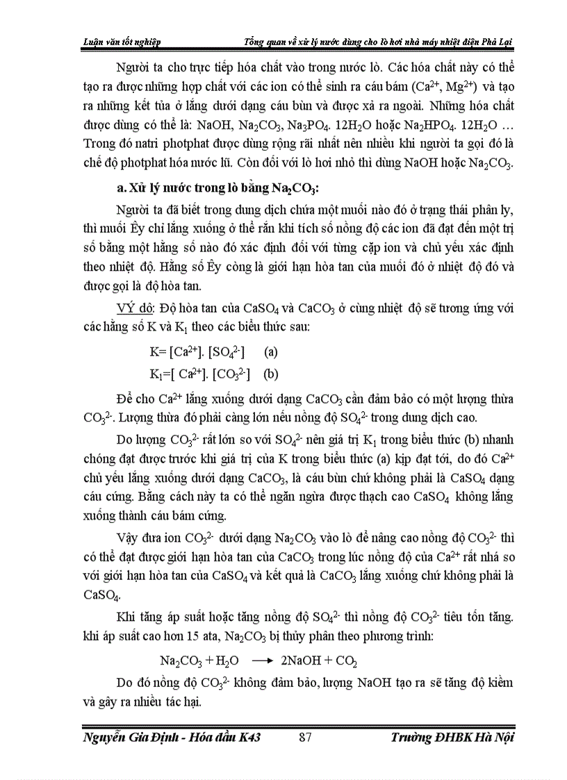 image for page Xử lý nước dùng cho lò hơi nhà máy nhiệt điện Phả Lại