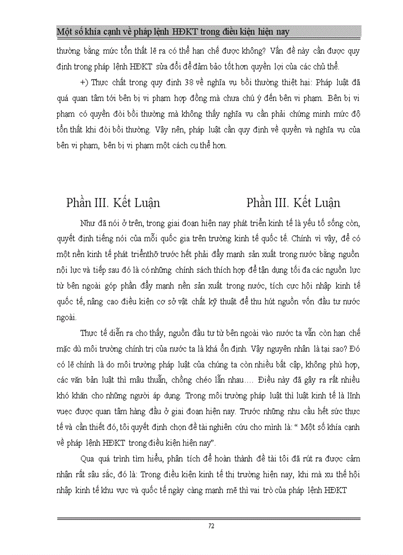 image for page Một số khía cạnh về pháp lệnh HĐKT trong điều kiện hiện nay