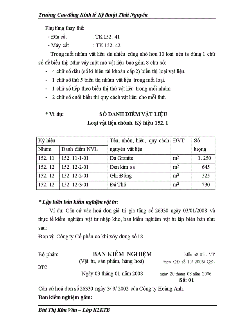 image for page Tổ chức hạch toán hạch toán nguyên vật liệu tại Công ty Cổ Phần cơ khí xây dựng số 18