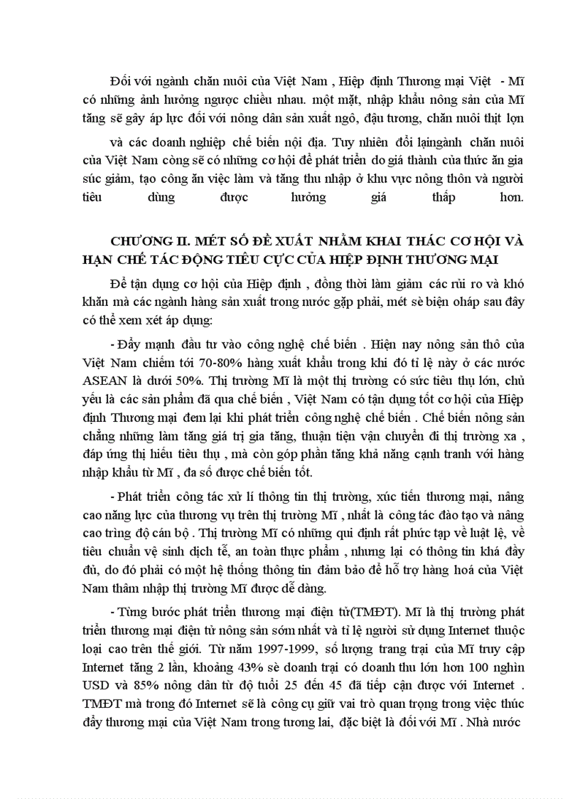image for page Ảnh hưởng của hiệp định thương mại Việt-Mĩ đến hàng nông sản việt nam xuất khẩu sang thị trường Mĩ