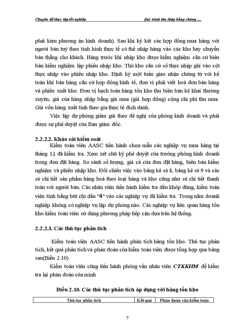 image for page Quy trình thu thập bằng chứng kiểm toán trong kiểm toán báo cáo tài chính do AASC thực hiện