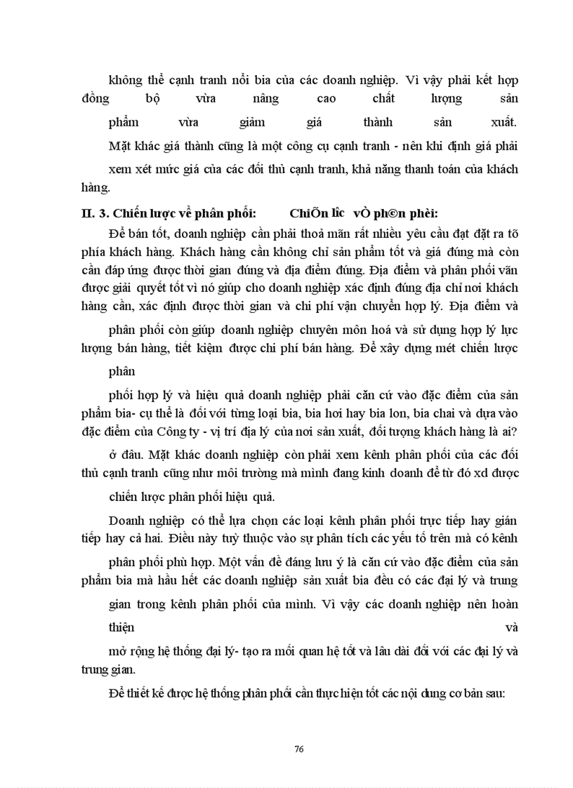 image for page Tiêu thụ sản phẩm ở các doanh nghiệp sản xuất bia hiện nay. Thực trạng và giải pháp