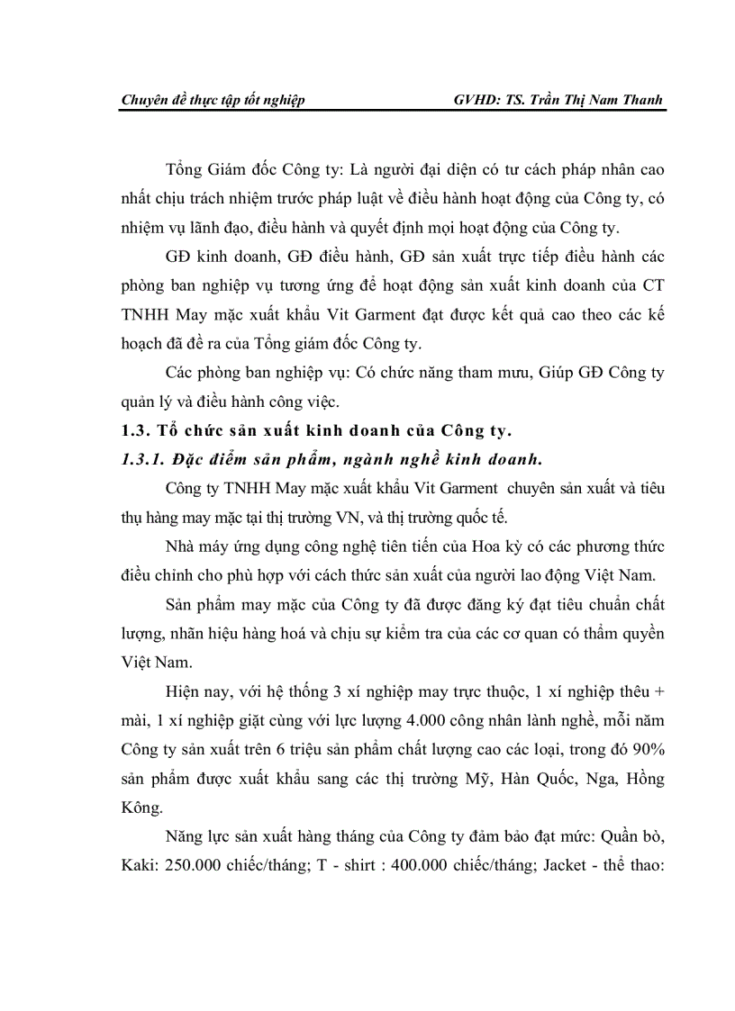 image for page Hoàn thiện công tác Kế toán tập hợp chi phí sản xuất và tính giá thành sản phẩm tại Công ty TNHH may mặc xuất khẩu Vit Garment