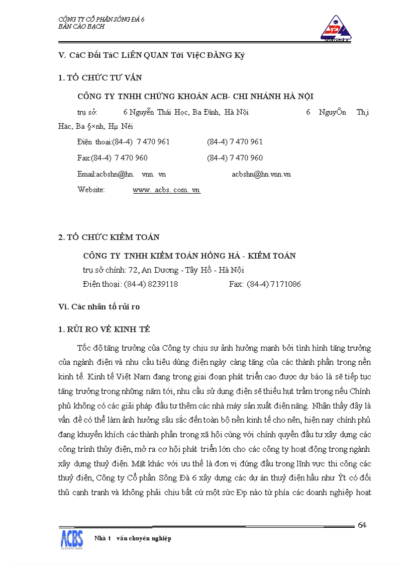 image for page Bản cáo bạch Cổ phần Sông Đà