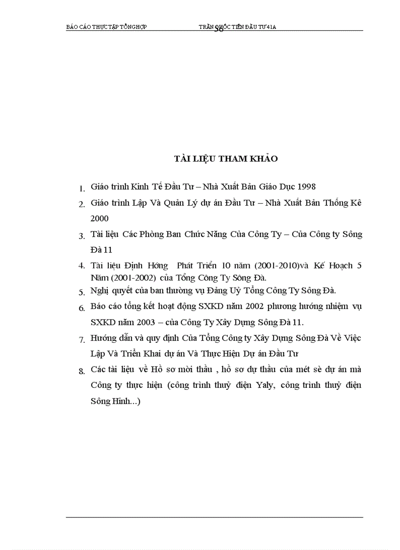 image for page Báo cáo thực tập tại Công ty Xây Lắp năng lượng Sông Đà 11