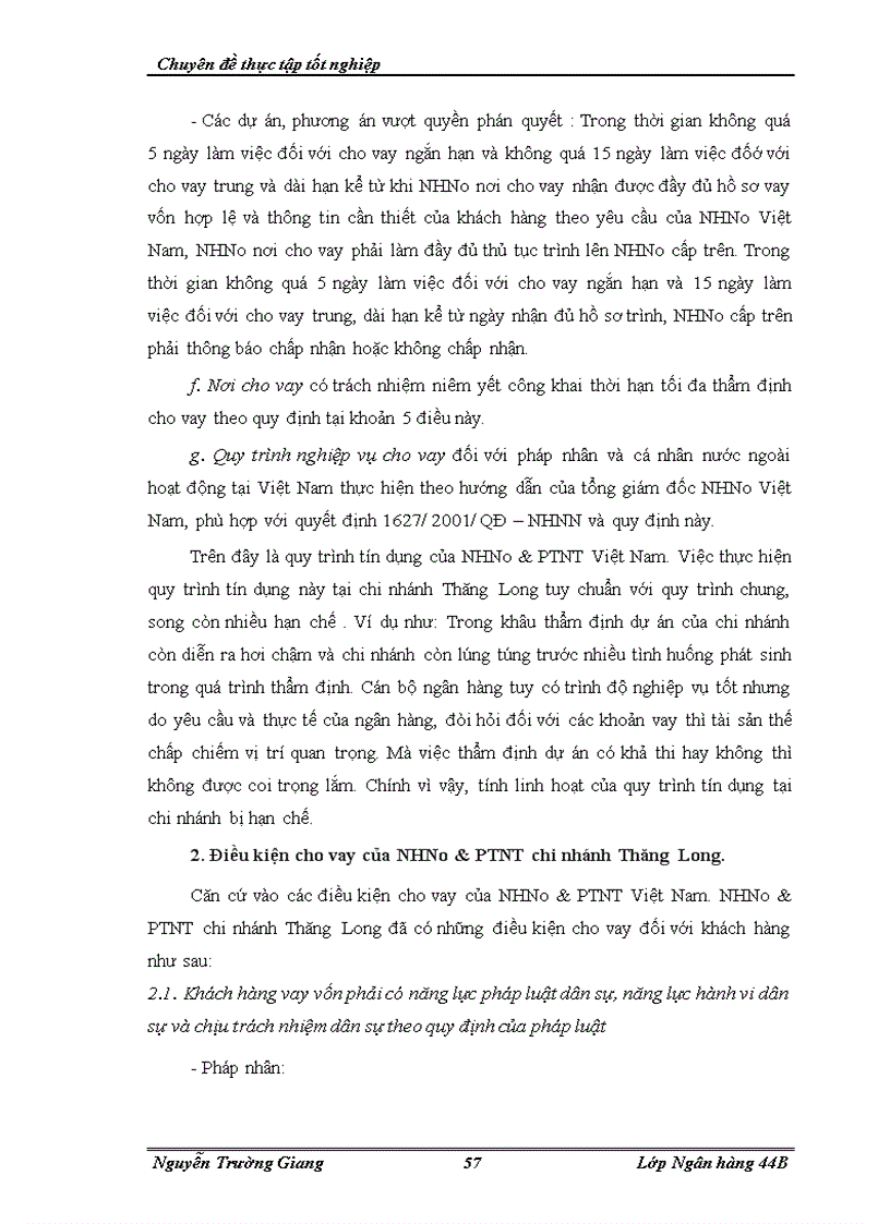 image for page Mở rộng tín dụng tại NHNo&PTNT chi nhánh Thăng Long