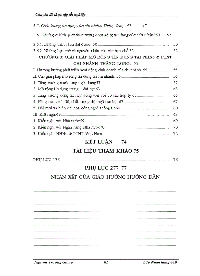 image for page Mở rộng tín dụng tại NHNo&PTNT chi nhánh Thăng Long