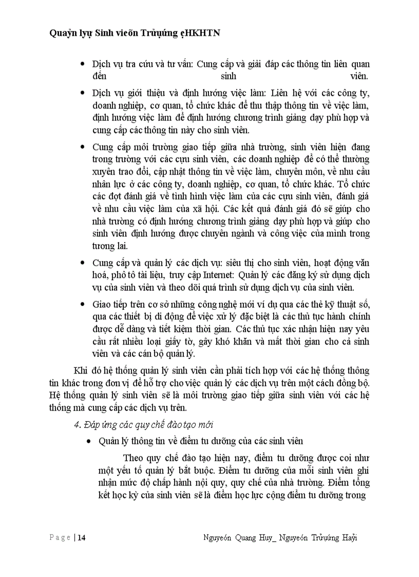 image for page Quản lý sinh viên trường Đại học Khoa học tự nhiên