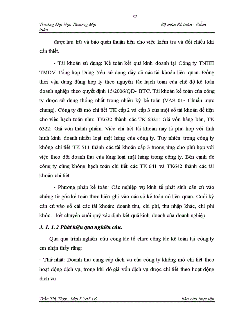 image for page Kế toán kết quả kinh doanh tại Công ty TNHH TMDV Tổng hợp Dũng Yến