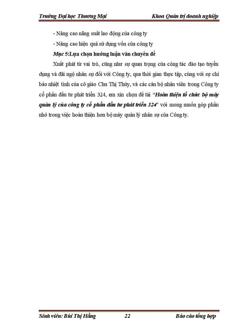 image for page Hoàn thiện tổ chức bộ máy quản lý của công ty cổ phần đầu tư phát triển 324