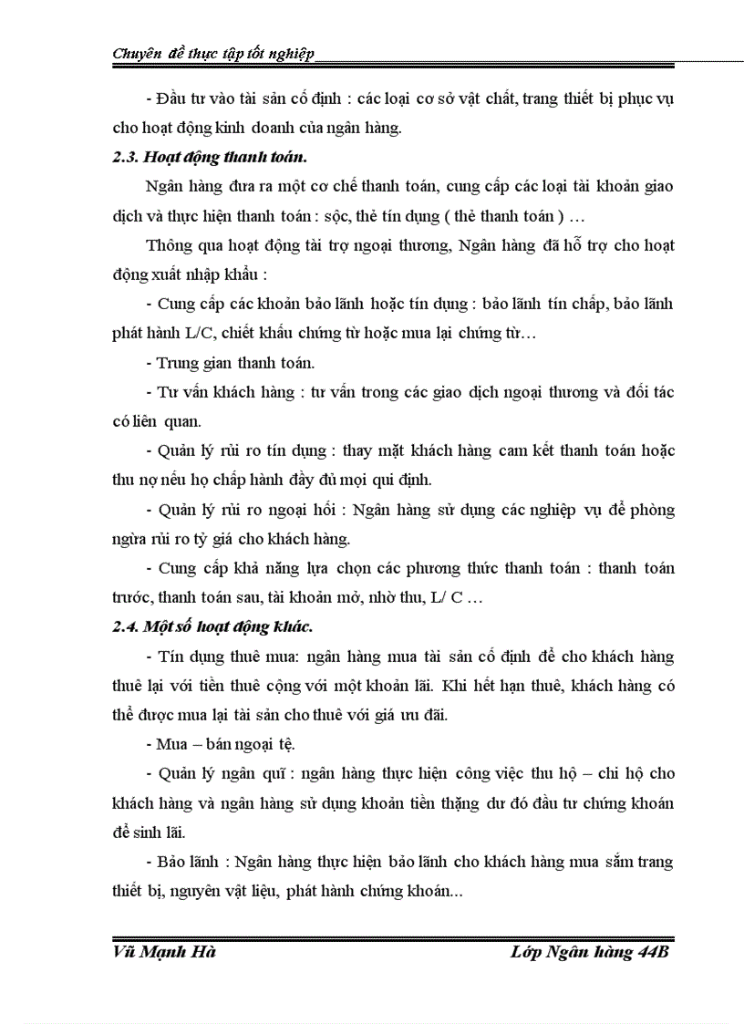 image for page Phát triển hoạt động thanh toán quốc tế tại chi nhánh Ngân hàng Nông nghiệp và phát triển Nông thôn thị xã Móng Cái