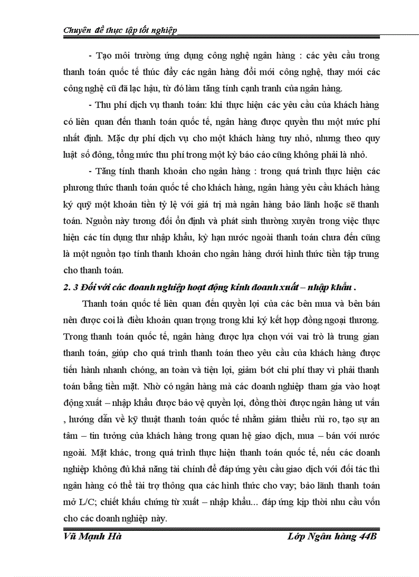 image for page Phát triển hoạt động thanh toán quốc tế tại chi nhánh Ngân hàng Nông nghiệp và phát triển Nông thôn thị xã Móng Cái