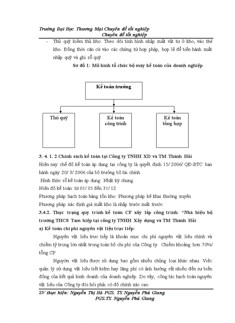 image for page Kế toán chi phí xây lắp công trình” Nhà hiệu bộ trường THCS tam hiệp” tại công ty TNHH và TM Thành Hải