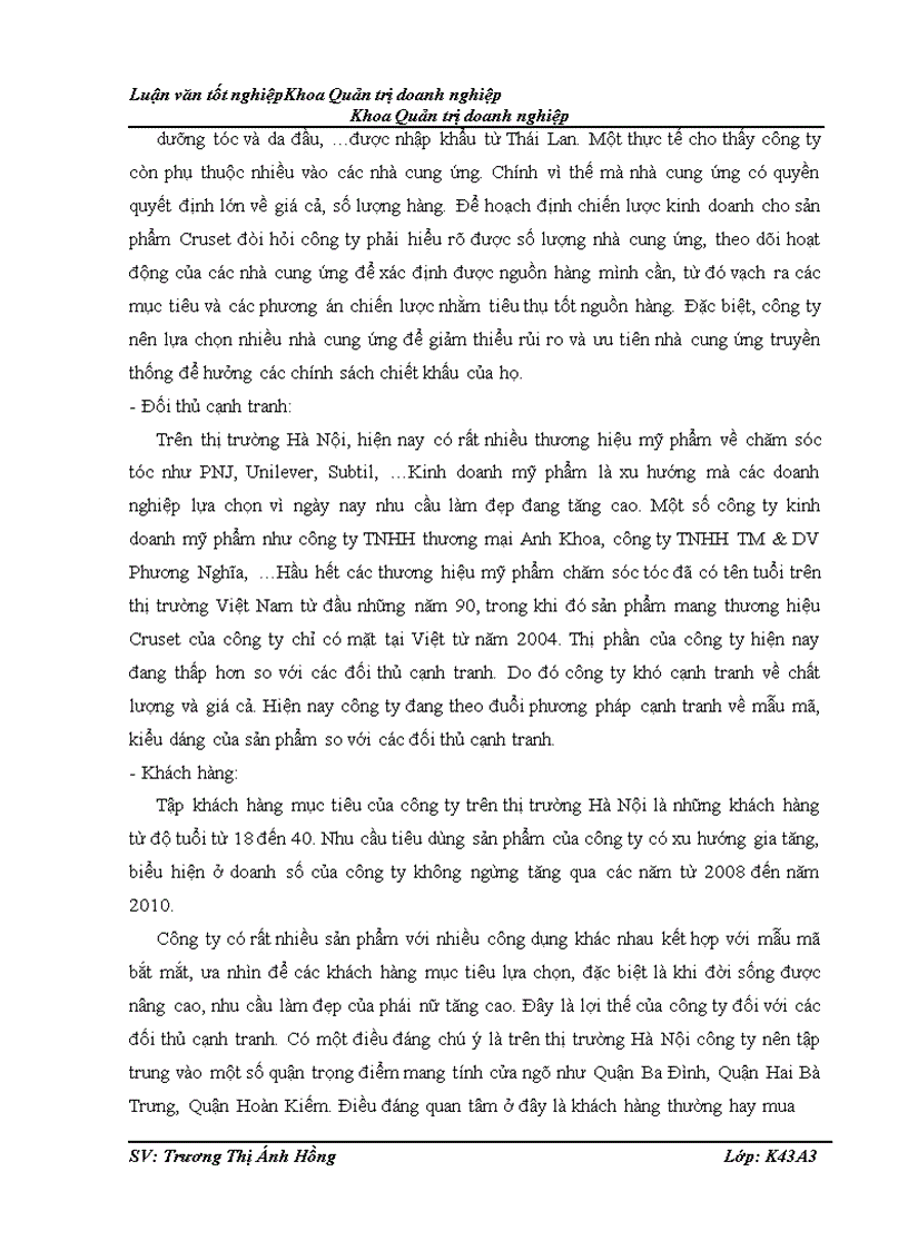 image for page Hoạch định chiến lược kinh doanh của Công ty cổ phần phát triển thương mại Trường Thịnh