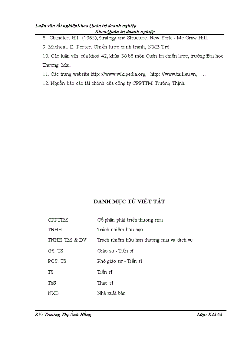 image for page Hoạch định chiến lược kinh doanh của Công ty cổ phần phát triển thương mại Trường Thịnh