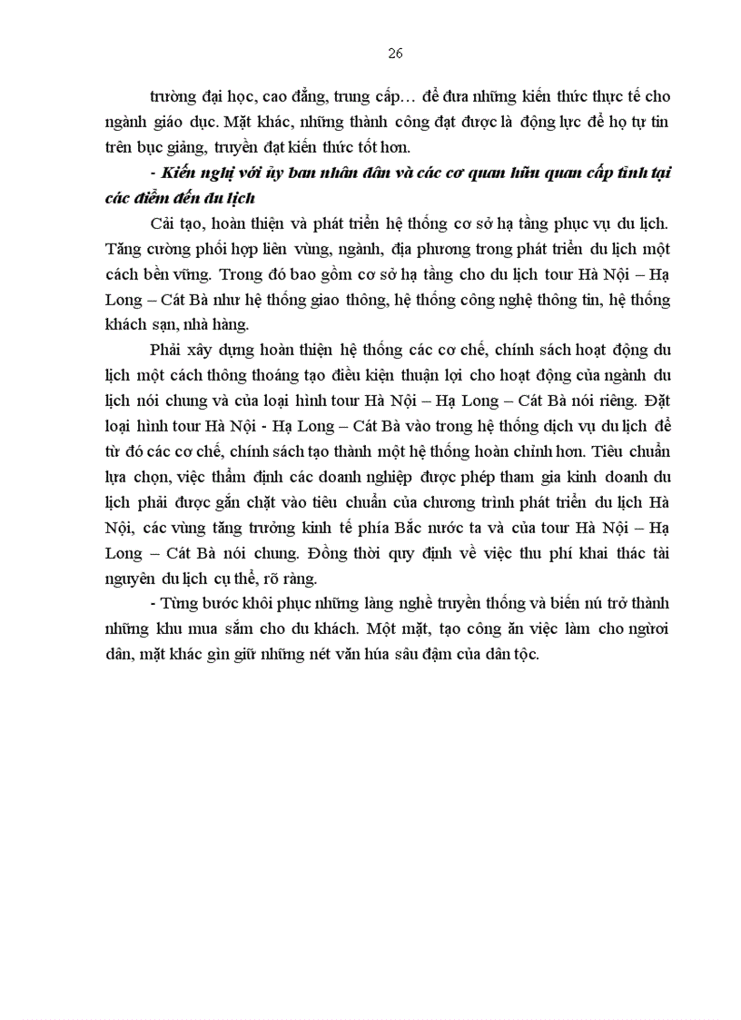 image for page Giải pháp nâng cao chất lượng Tour Hà Nội – Hạ Long – Cát Bà tại Công ty cố phần du lịch và giáo dục đào tạo Thiên Tường