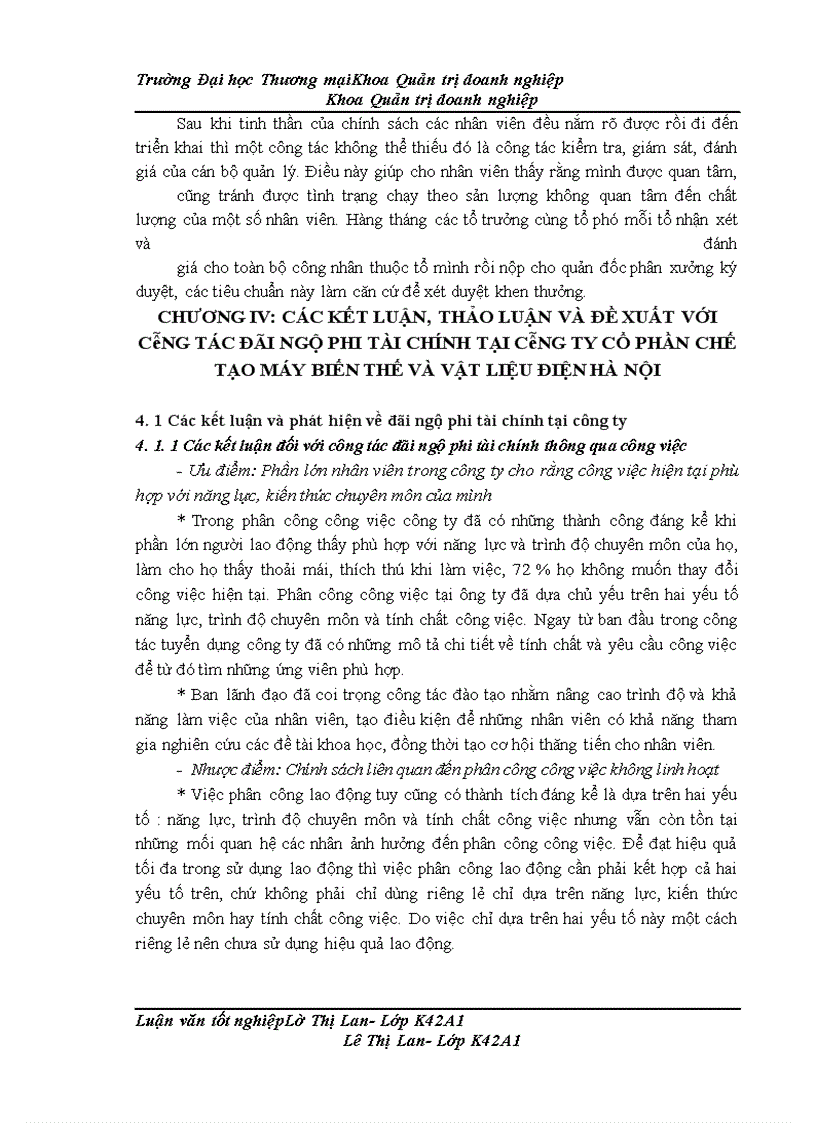 image for page Hoàn thiện công tác đãi ngộ phi tài chính tại công ty cổ phần chế tạo máy biến thế và vật liệu điện Hà Nội