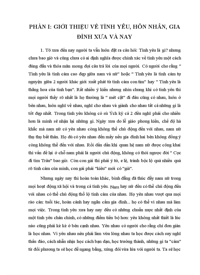 image for page Tình yêu, hôn nhân, gia đình xưa và nay