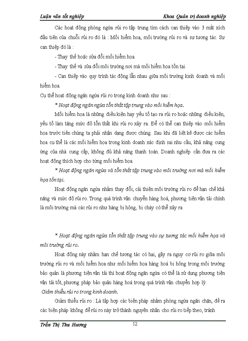 image for page Giải pháp phòng ngừa và giảm thiểu rủi ro kinh doanh tại công ty cổ phần sản xuất và thương mại than Uông Bí